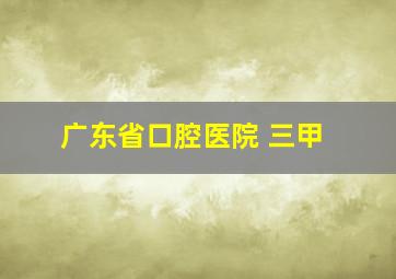 广东省口腔医院 三甲